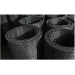 Manganese steel sieve, plain weave, black steel crimped wire mesh, construction,