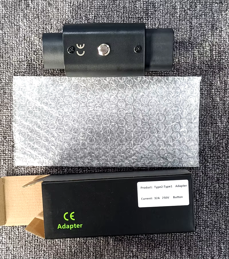 16A/32A Type1 to Type2 EV Charger Socket Plug EV Adapter Compatible With Tesla