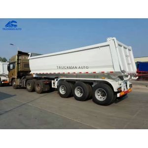 U Shape 50000kg Semi Tipper Trailer With HYVA Lifting System