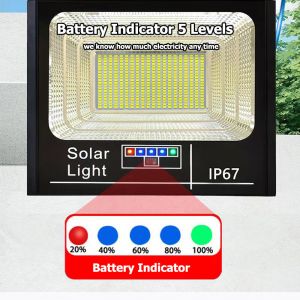 Waterproof IP67 Smart Solar LED Floodlight For Courtyard Lighting