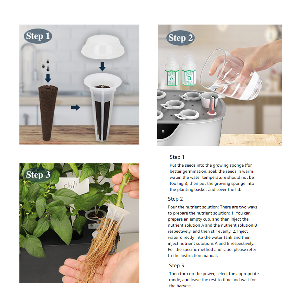 Dimmable DC24V 8W Hydroponic Growing System Irrigation Ventilation