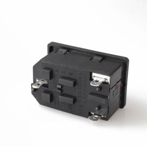 LZ-14-F16 IEC320 Ac Power Socket With Fuse Holder And Rocker Switch Inlet