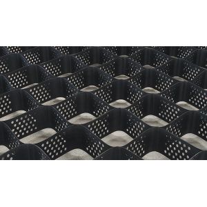 Plastic Driveway HDPE Gravel Grid Geocells For Road Soil Stabilization Retaining