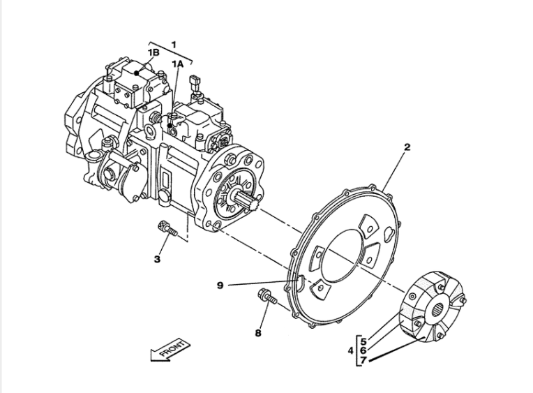 K3V112DTP KRJ6199 Mini Excavator Hydraulic Pump For CX210B