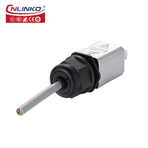 CNLINKO Waterproof IP68 Ethernet Wire RJ45 Connector for Wifi Adapter