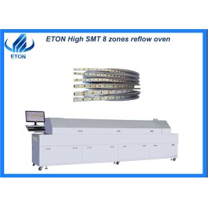 8 Zones Reflow Oven Machine 1200KG High-Speed Air Carrying Motor