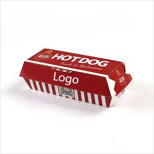 Quality Customized Takeaway Hot Dog Box Practical Food Container for Fast Food wholesale