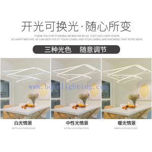 2017 New Modern Rectangle LED Pendant Light With Lamp For Home Decoration