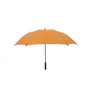 Conventional Orange Windproof Patio Umbrella With 190T Pongee Fabric Plastic