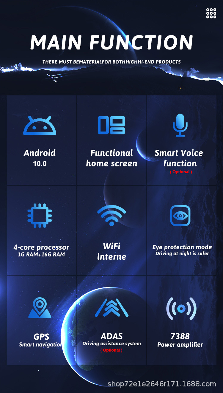 Universal 1 Din Car Multimedia Player 10inch Screen Autoradio Stereo Video Carplay GPS WiFi Auto Radio Android Car DVD