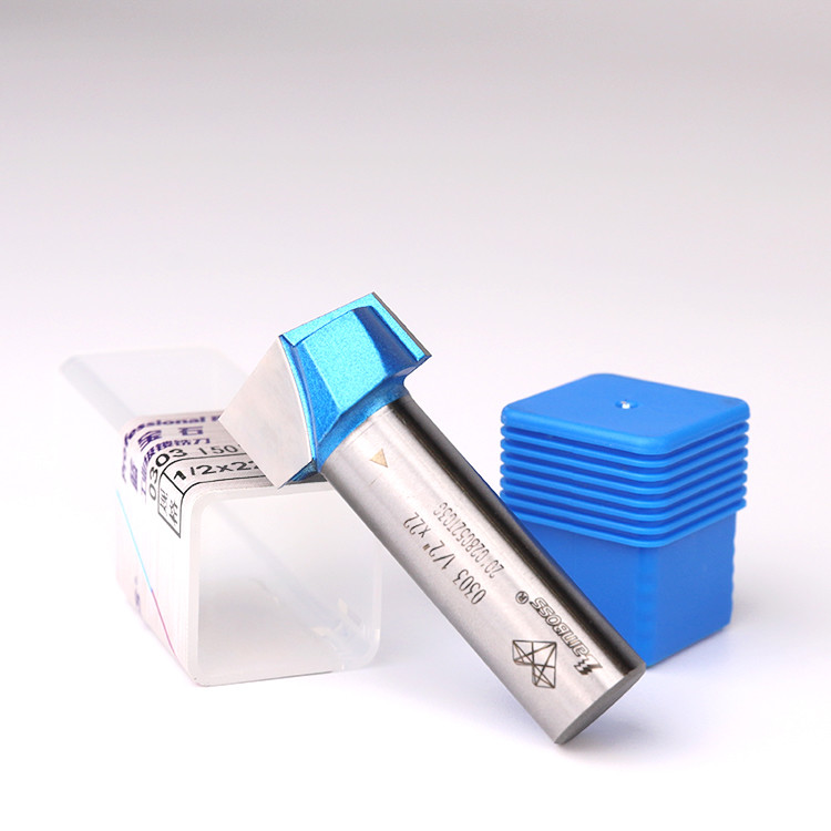 Cheap Rustproof Portable 90 Degree Router Bit , Corrosion Resistant V Milling Cutter for sale