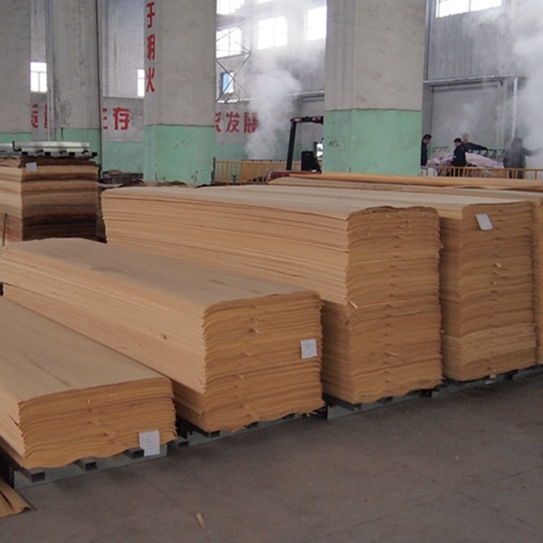 High End Custom Engineered Wood Veneer Lattice Texture Lengthened Size For Hotel