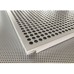 Cheap Architectural Extrusions Lay In Ceiling Tiles 595 X 595mm Pure White Coated for sale