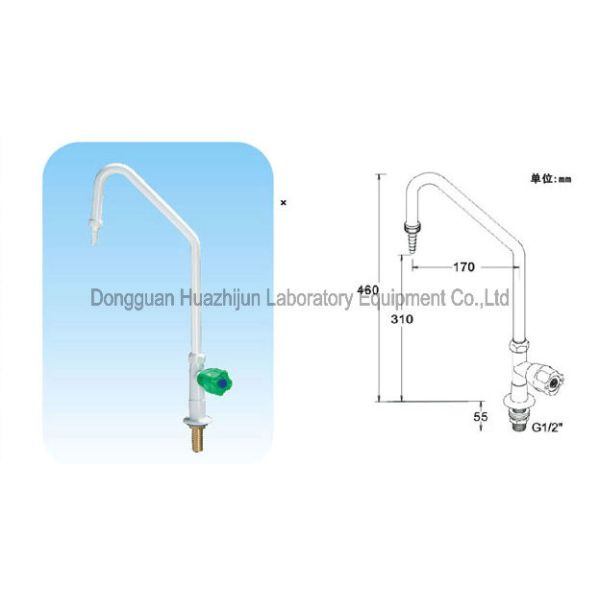 Quality Desktop Single Port Laboratory Swan Neck Taps Pure Copper Material ISO Approved wholesale