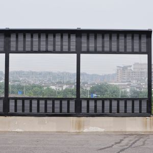 Transparent Noise Barrier Acrylic Sheet With Black String For Bird Guard