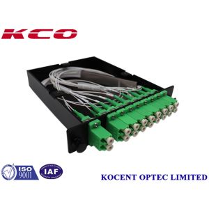 2 Way Input 16 Way Output Fiber Optic Splitter with 1U High Design and 0.9mm