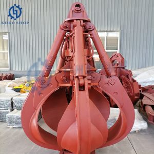 Hitachi 10-780Ton Excavator Attachment Orange Peel Grapple 5 Tine Double Shaft