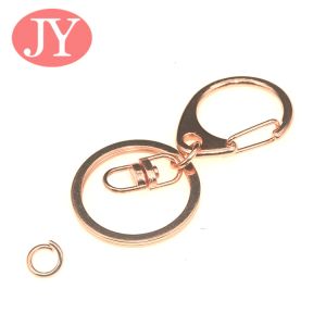 gold color flat keyring connector claps jumpring keyring snap hooks gold color