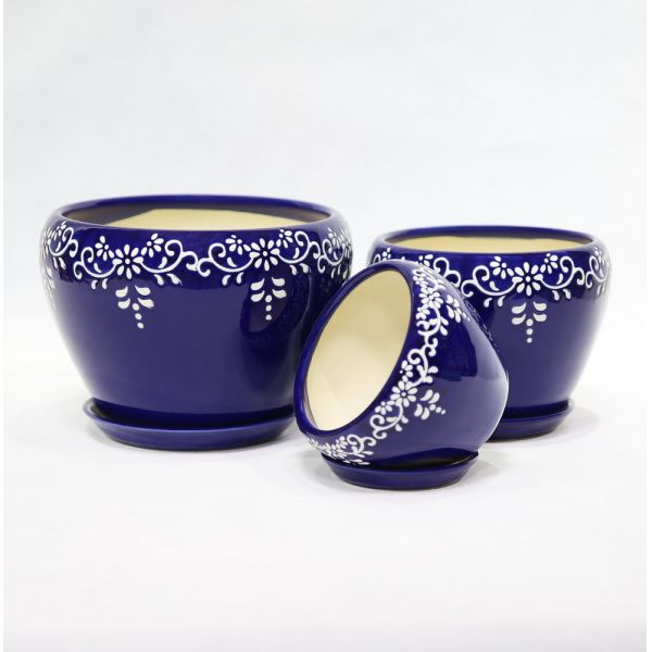 Simple Ceramic Pots High Durability For Garden Plants And Succulents