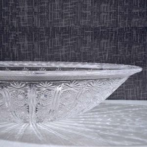 Oval Shape Wash Basin Bowl Counter Top Crystal Clear Vanity 530mm Length