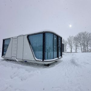 Space Capsule House for Cultural Tourism Real Estate Perfect Combination of Art