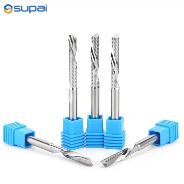 Quality 1 Flute Tungsten Steel Aluminum End Mill For Smooth Surface Finish wholesale