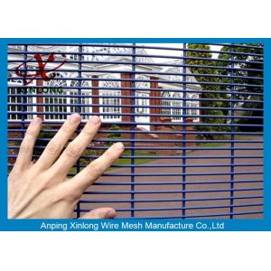 Anti - Climbing Galvanized 358 High Security Fence Convenient Installation for