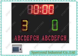 Quality Electronic Wireless Led Soccer Scoreboard With Timer , Wireless RF Control wholesale