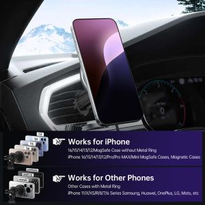 Running Light Wireless Magnetic Car Charger Customizable Flexible Mounting