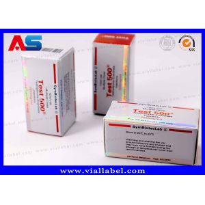 Silver Holographic 10ml Vial Boxes Custom Pharmaceutical Small Cardboard Boxes