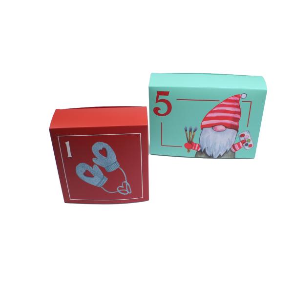 Quality custom Blind Box For Cosemtics personalized paper box
 for Christmas advent calendar box wholesale