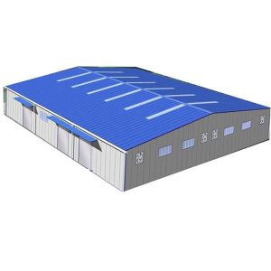 OEM Prefabricated Light Steel Structure Storage Warehouse Decoiling