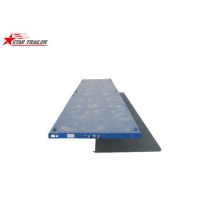 Self Unloading Low Platform Trailer , 30-80T Extendable Hydraulic Platform
