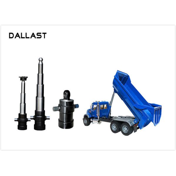 3 / 4 Stage Telescopic Hydraulic Ram / Single Acting Hydraulic Cylinders for