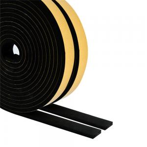 Cheap 14 Inch Thick Foam Weather Stripping Black Foam Soundproof Tape For Windows for sale
