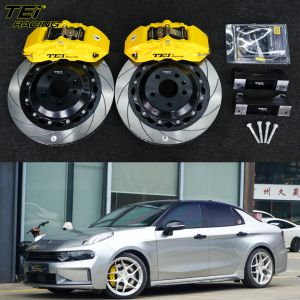 Cheap Front Big Brake Kit 4 Piston Caliper with 355x28mm rotor BBK auto brake system For Lynk &amp; Co 03 19 Inch car rim for sale