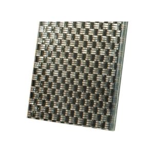 Bulletproof Architectural Woven Wire Mesh Decorative Laminated Glass For Banks