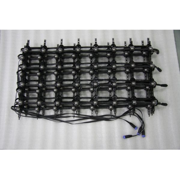 P100mm Flexible LED Display Screen 8*128 Pixels Unit Resolution Easy Installatio