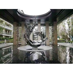 China ODM Mirror Polished Stainless Steel Abstract Ornaments on sale