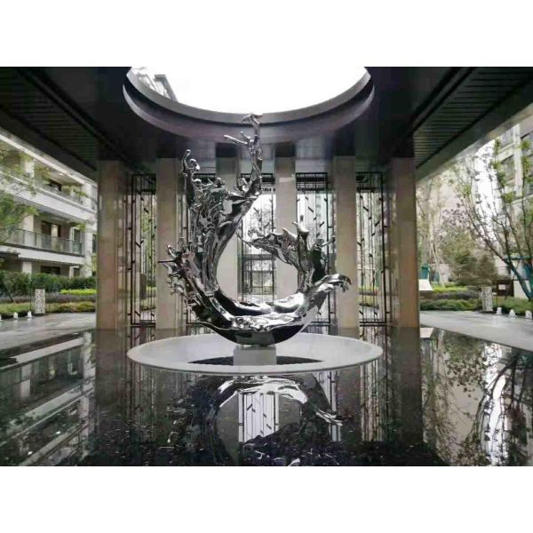Quality ODM Mirror Polished Stainless Steel Abstract Ornaments wholesale