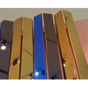 TiN Gold coating on SS panel, sheets, Cathodic Arc Titanium Coating Machine