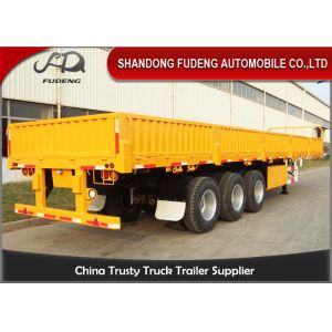 Fodder delivery 12 tires side wall semi trailer detachable fence 40 ton