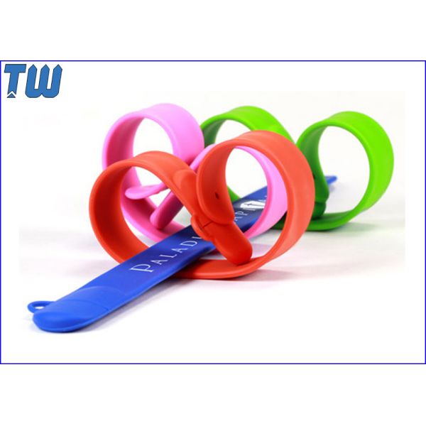 Quality Bulk Cheap Silicon Clap Wristband 4GB USB Memory Stick Thumbdrive wholesale