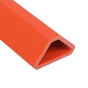 Pink Red PP Profile Corrosion Resistant Rigid PVC Extrusion Tubes Plastic