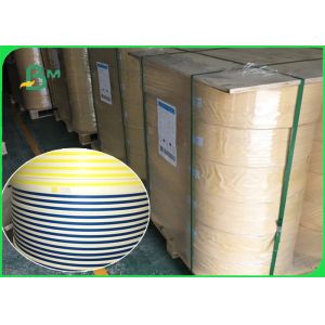 14mm 15mm Custom Printed Striped Drinking Straw Paper FDA Biodegradable