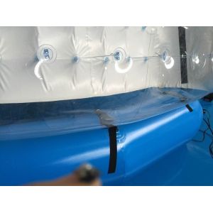 Semi Transparent Inflatable Bubble Tent / Inflatable Yard Tent White PVC