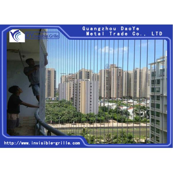 Fixed Invisible House Safety Grill Anti Rust Stainless Steel Material