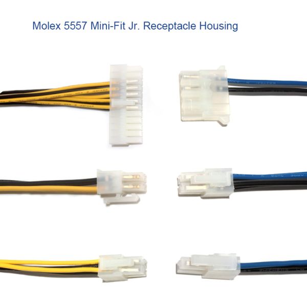 Molex 39-01-2040 Receptacle Housing Custom Wire Harness For Power Supply