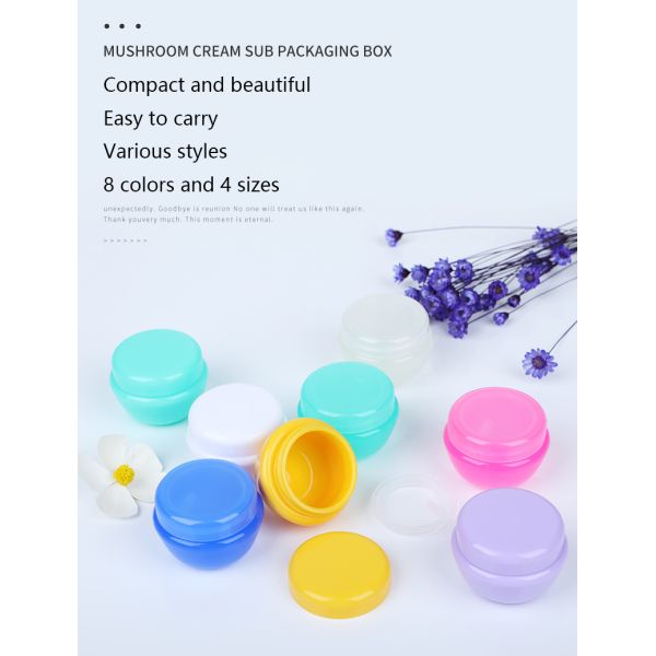 Cosmetic packaging Mushroom Bottle for Lotion and Cream 5g/10g/20g/30g Affordable and Eco-Friendly Packaging Solution