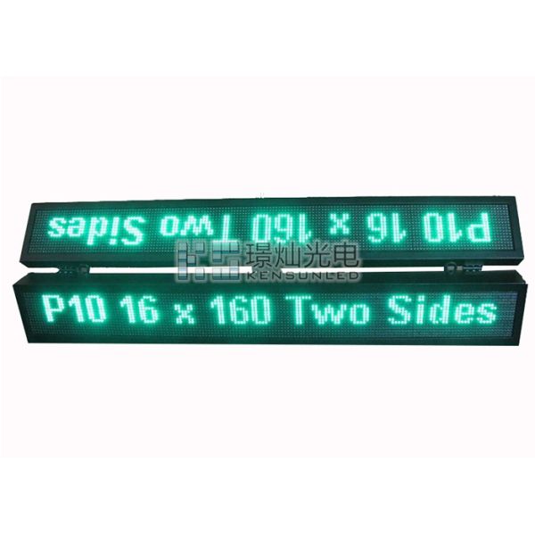 IP65 PH10MM Two Sided Led Outdoor Signs 10000 Dots Led Moving Message Waterproof